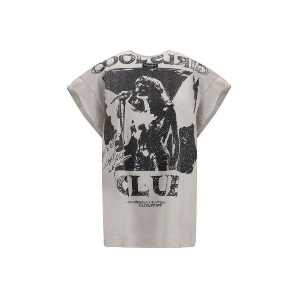 Dolce & Gabbana Gray Cotton Women's T-Shirt